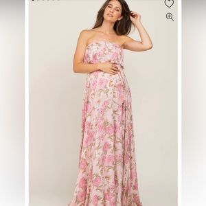 Pink Blush Maternity Dress